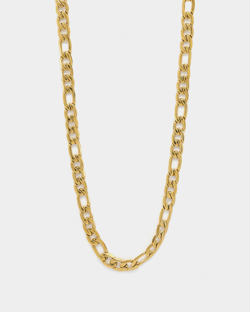 Carré 5mm Figaro 18" Chain Gold
