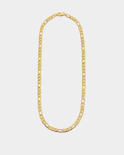 Carré 5mm Figaro 18" Chain Gold