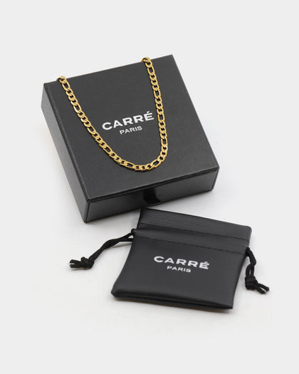 Carré 5mm Figaro 18" Chain Gold