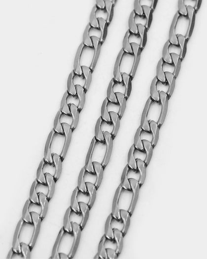 Carré 5mm Figaro 18" Chain Silver