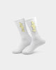 Loiter NYC Reflective 3M Socks White