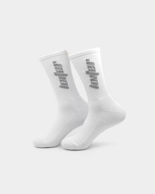 Loiter NYC Reflective 3M Socks White