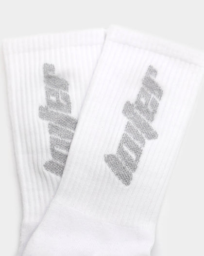 Loiter NYC Reflective 3M Socks White