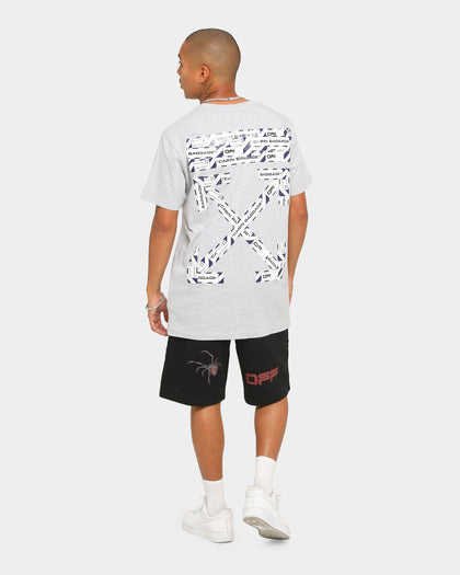 Off-White Airport Tape Short Sleeve T-Shirt Grey