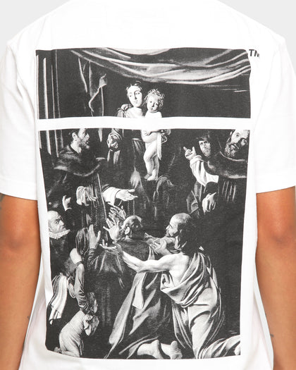 Off-White Caravaggio Square Short Sleeve T-Shirt White