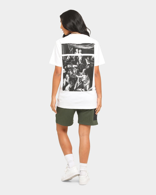 Off-White Caravaggio Square Short Sleeve T-Shirt White