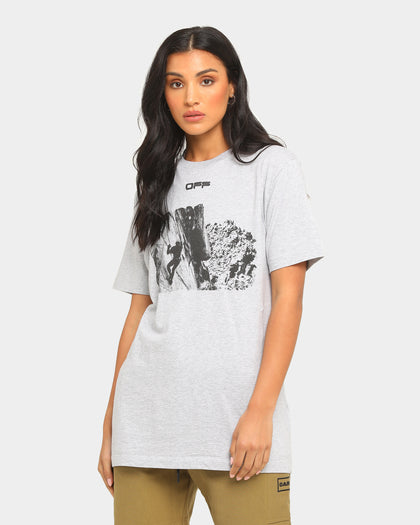 Off-White Climb Print Short Sleeve T-Shirt Grey