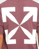 Off-White Climb Print Short Sleeve T-Shirt Maroon