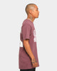 Off-White Climb Print Short Sleeve T-Shirt Maroon