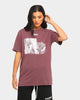 Off-White Climb Print Short Sleeve T-Shirt Maroon