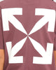 Off-White Climb Print Short Sleeve T-Shirt Maroon