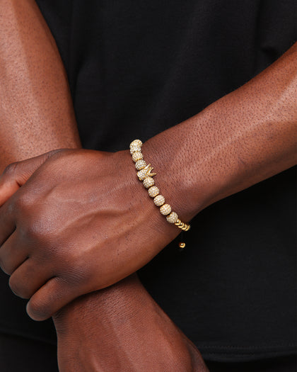 Saint Morta Crown Bracelet Iced Gold