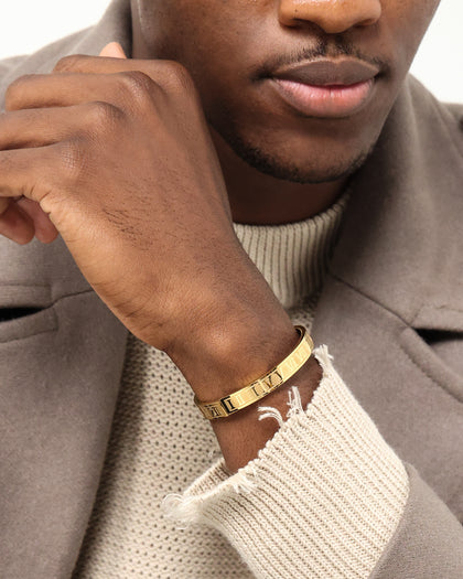 Saint Morta Numerical Bracelet Gold