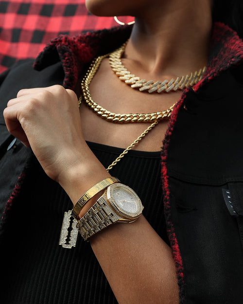 Saint Morta Numerical Bracelet Gold