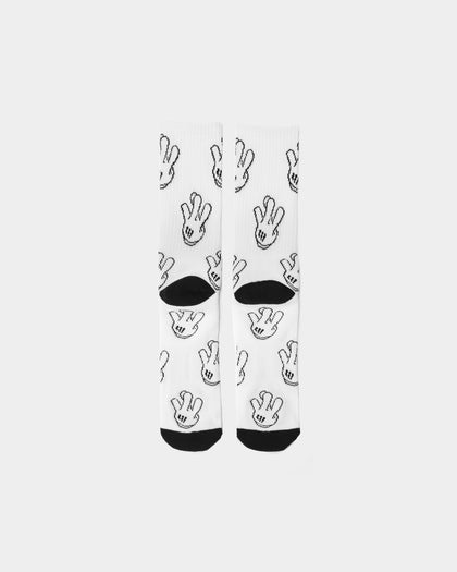 Goat Crew Westside Socks White