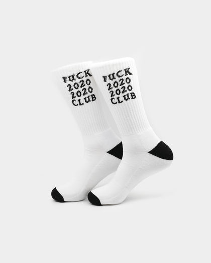 Goat Crew F*CK 2020 Socks White