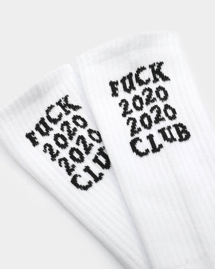 Goat Crew F*CK 2020 Socks White