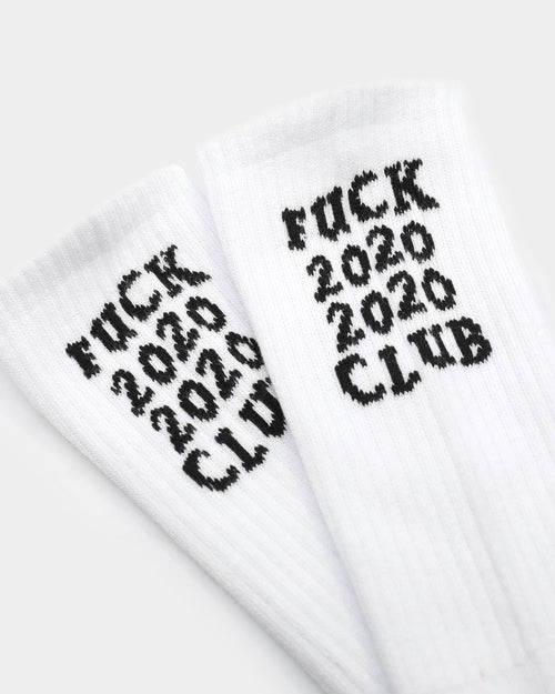 Goat Crew F*CK 2020 Socks White