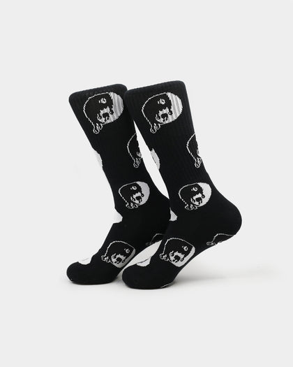Goat Crew Ying Yang Socks Black