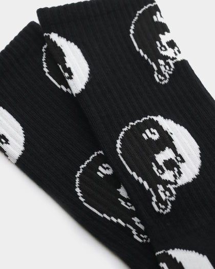 Goat Crew Ying Yang Socks Black