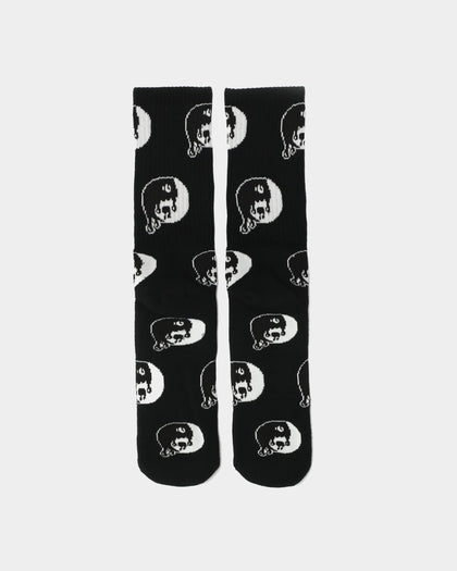 Goat Crew Ying Yang Socks Black