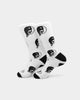 Goat Crew Ying Yang Socks White