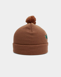 Goat Crew Butterfly Pom Beanie Tan