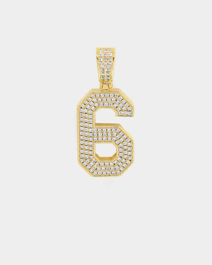 Saint Morta Men's Iced College Pendant Iced Gold