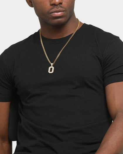 Saint Morta Men's Iced College Pendant Iced Gold