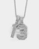 Saint Morta Men's Iced College Pendant Iced White Gold