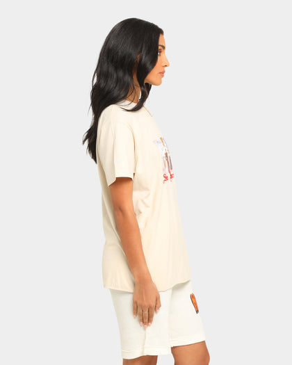 Heron Preston Dad Print Short Sleeve T-Shirt Beige