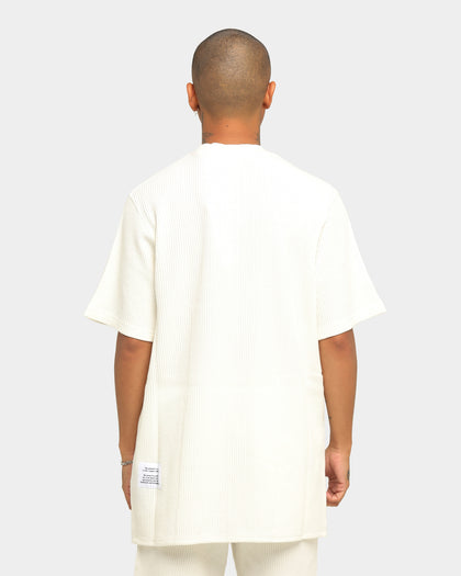 Heron Preston Waffle Bold Heron Short Sleeve T-Shirt Beige
