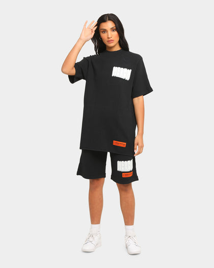Heron Preston Waffle Bold Heron Short Sleeve T-Shirt Black
