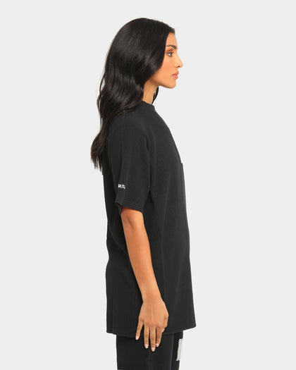Heron Preston Waffle Bold Heron Short Sleeve T-Shirt Black