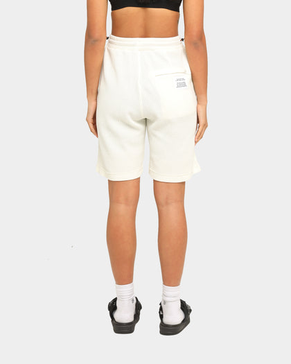 Heron Preston Waffle Logo Track Shorts Beige