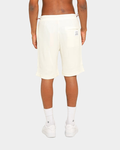 Heron Preston Waffle Logo Track Shorts Beige