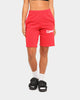 Off-White Airport Tape Sweatshorts Red