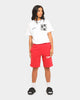 Off-White Airport Tape Sweatshorts Red