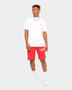 Off-White Airport Tape Sweatshorts Red