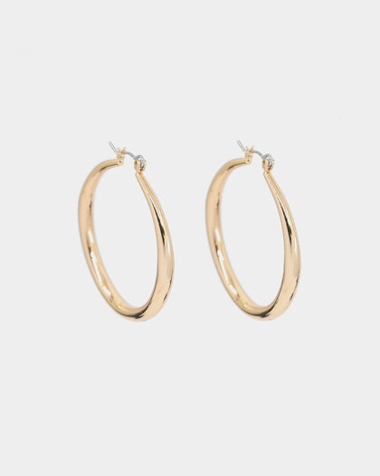 Raising Hell Women's Small Hoop Earrings Gold