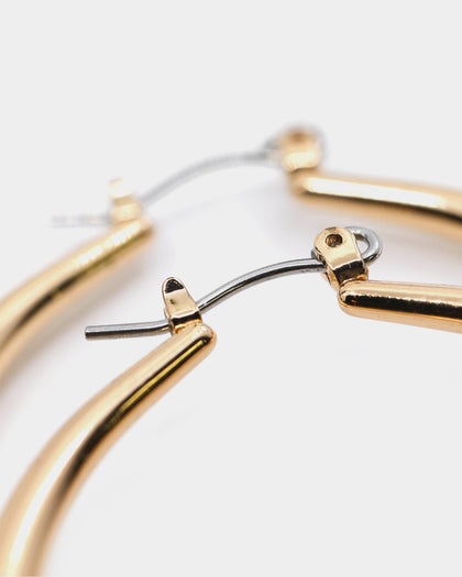 Raising Hell Women's Small Hoop Earrings Gold