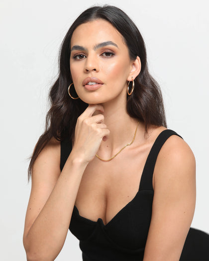 Raising Hell Women's Small Hoop Earrings Gold