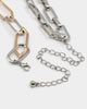 Raising Hell Women's Multi Chain Choker Silver/Gold