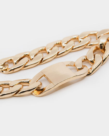 Raising Hell Women's Clasp Choker Chain Gold