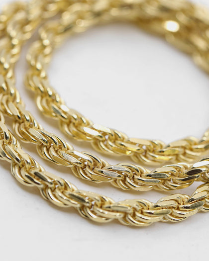 Raising Hell Women's 16" 4mm Rope Chain Choker 18K Gold Vermeil