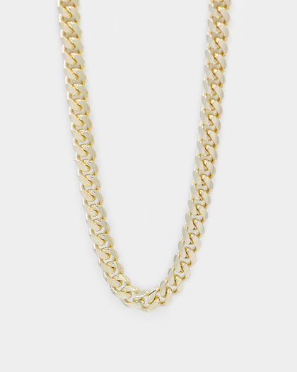 Raising Hell Women's 6mm 14" Cuban Choker Chain 18K Gold Vermeil