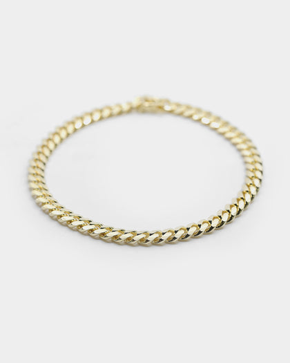 Raising Hell Women's 6mm 14" Cuban Choker Chain 18K Gold Vermeil