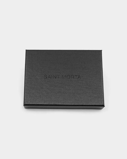 Saint Morta Men's Mini Logo Cardholder Black