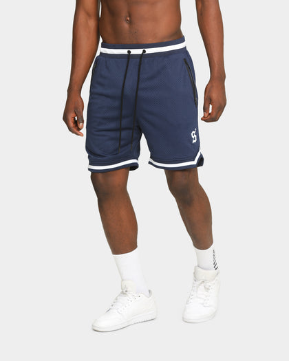 Saint Morta Men's Icon Mesh Basketball Short Navy/White