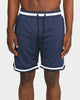 Saint Morta Men's Icon Mesh Basketball Short Navy/White